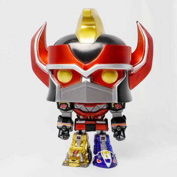 Mighty Morphin Power Rangers Metallic Megazord 6-Inch Super Pop! Vinyl Figure | AAA Anime Exclusive - BUCKET POPCORN